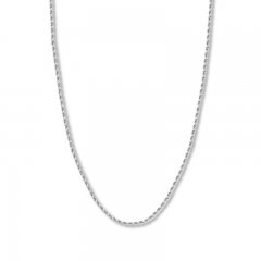 22" Textured Rope Chain 14K White Gold Appx. 2.15mm