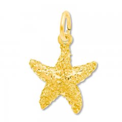 Starfish Charm 14K Yellow Gold