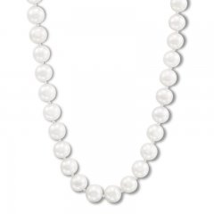 Cultured Pearl Necklace 10K Yellow Gold