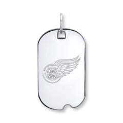 NHL Detroit Red Wings Dog Tag Sterling Silver