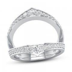 Diamond Enhancer Band 3/4 ct tw Round-cut 14K White Gold