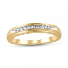 Diamond Wedding Band 1/20 ct tw 10K Yellow Gold