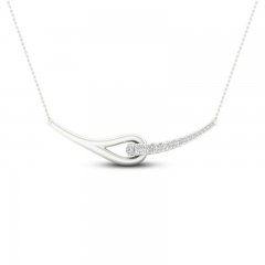 Love + Be Loved Diamond Necklace 1/2 ct tw 10K White Gold