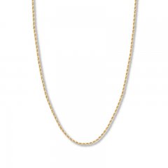 18" Textured Rope Chain 14K Yellow Gold Appx. 2.3mm