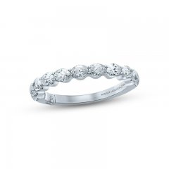 Monique Lhuillier Bliss Diamond Wedding Band 1 ct tw Oval & Round-cut 18K White Gold