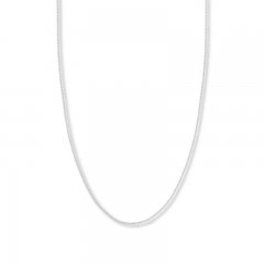 Adjustable 22" Box Chain 14K White Gold Appx. .96mm