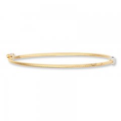 Bangle Bracelet 14K Two-Tone Gold