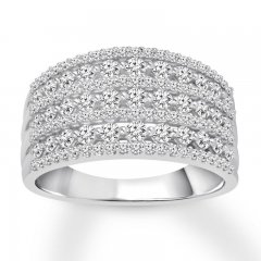 Diamond Anniversary Band 1 ct tw Round-cut 14K White Gold