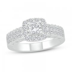 Diamond Engagement Ring 3/4 ct tw 10K White Gold