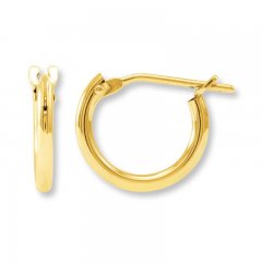 Hoop Earrings 14K Yellow Gold