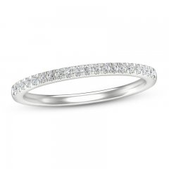 Diamond Wedding Band 1/6 ct tw Round-cut 14K White Gold