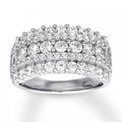 Diamond Anniversary Band 2 Carats tw 10K White Gold