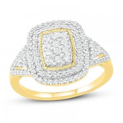 Diamond Fashion Ring 1/2 ct tw Round-cut 10K Yellow Gold