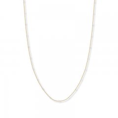 Ball Chain Necklace 14K Two-Tone Gold 24" Length