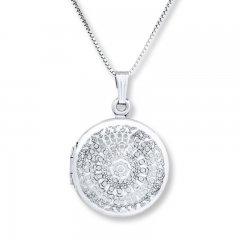 "It's a Beautiful Life" Locket Necklace Sterling Silver