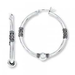 Hoop Earrings Sterling Silver