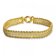 Link Chain Bracelet 14K Yellow Gold 7.5"