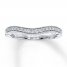 Previously Owned Diamond Enhancer Ring 1/6 ct tw Round-cut 10K White Gold