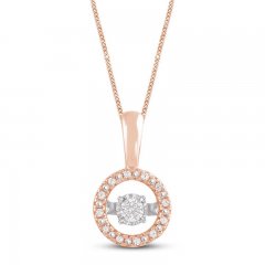 Unstoppable Love Diamond Necklace 10K Rose Gold 19"