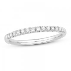 Diamond Wedding Band 1/4 ct tw Round-cut 14K White Gold