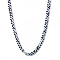 Men's Foxtail Chain Necklace Stainless Steel 18"