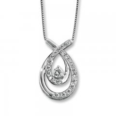 Previously Owned Necklace 1/3 ct tw Diamonds 10K White Gold