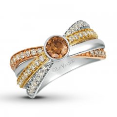 Le Vian Chocolate & Nude Diamond Ring 1 ct tw 14K Gold