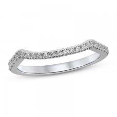 Diamond Wedding Band 1/5 ct tw Round-cut 14K White Gold