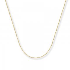 Cable Chain Necklace 14K Yellow Gold 20" Length