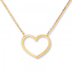 Heart Necklace 14K Yellow Gold