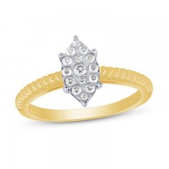 Diamond Ring 1/4 ct tw 10K Two-tone Gold