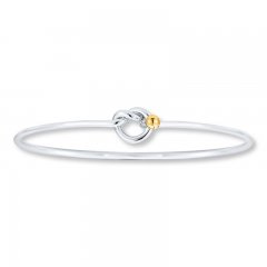 Bangle Knot Bracelet Sterling Silver/14K Gold