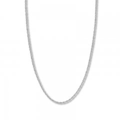 16" Double Rope Chain 14K White Gold Appx. 2.6mm