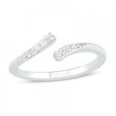 Diamond Toe Ring 10K White Gold