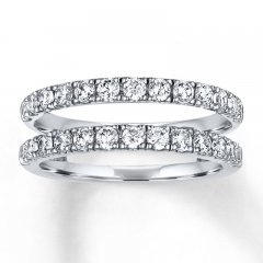 Diamond Enhancer Band 1 ct tw Round-cut 14K White Gold