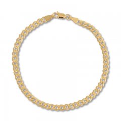 8" Curb Chain Bracelet 14K Yellow Gold Appx. 4.4mm