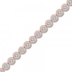 Diamond Bracelet 1 ct tw Round-cut 10K Rose Gold