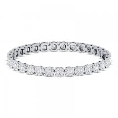 Diamond Fashion Bracelet 5 ct tw 10K White Gold 7"