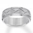 8mm Wedding Band Gray Tungsten Carbide