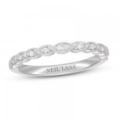 Neil Lane Diamond Wedding Band 1/15 ct tw 14K White Gold