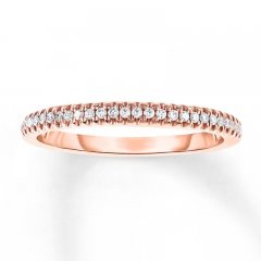 Diamond Anniversary Band 1/6 ct tw Round-cut 10K Rose Gold