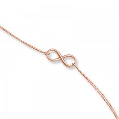 Infinity Bracelet 14K Rose Gold