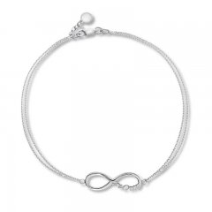 Infinity Mom Sterling Silver Bracelet