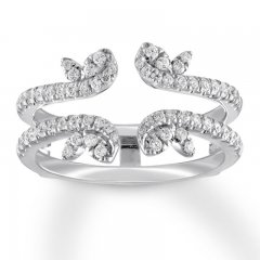 Diamond Enhancer Ring 1/2 ct tw Round-cut 14K White Gold