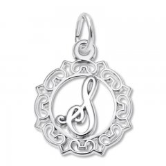 Letter S Charm Sterling Silver