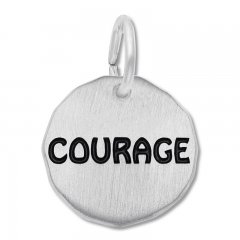 Courage Charm Sterling Silver