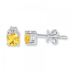 Citrine Earrings Sterling Silver