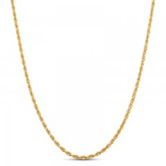 Men's Rope Chain 10K Yellow Gold 18"