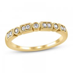 Diamond Anniversary Ring 1/6 ct tw in 10K Yellow Gold