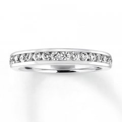 Diamond Wedding Band 3/8 ct tw 14K White Gold